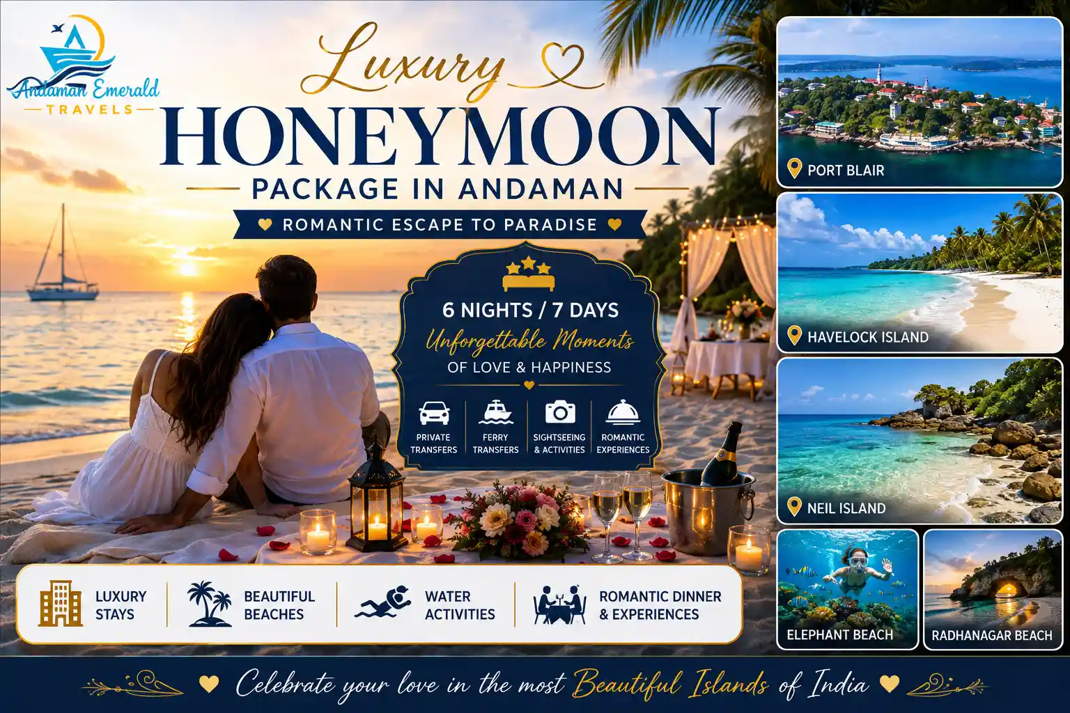 Luxury Honeymoon Package in Andaman